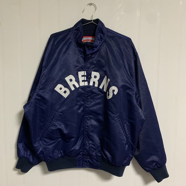 빈티지 BASEBALL COAT 새틴 베이스볼 점퍼