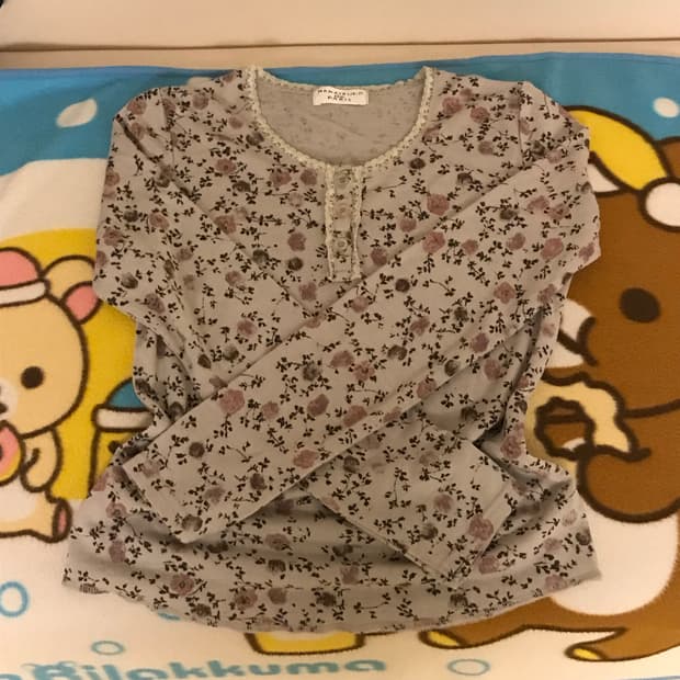 마루빈티지 잔꽃 단추 슬리브