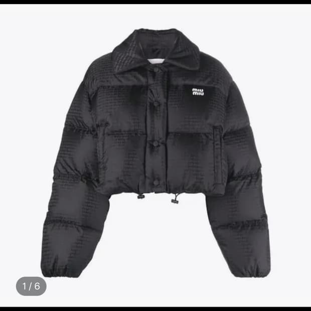 미우미우 크롭 패딩 36
