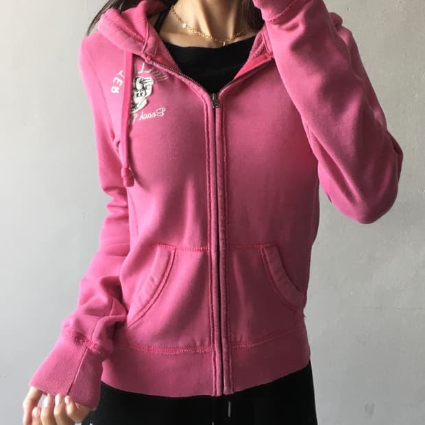 홀리스터 가슴로고 후드티