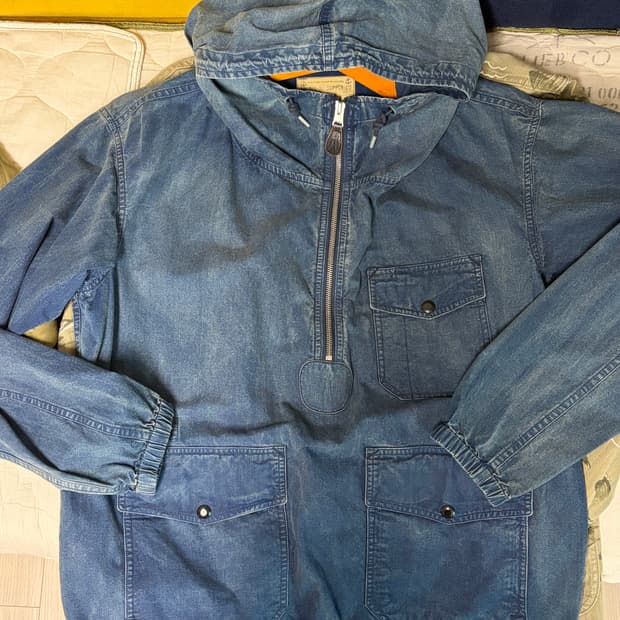 더블알엘 반집업 후드RRL Ripstop Popover Jacket S