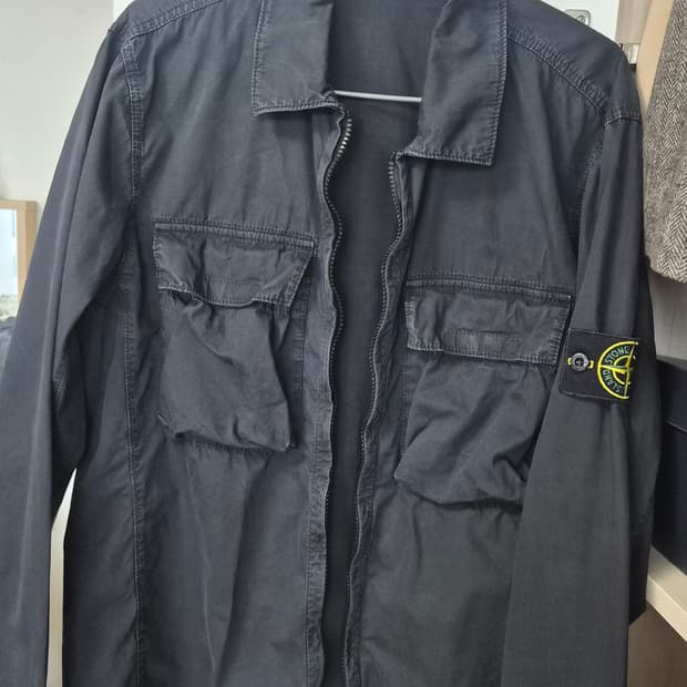 스톤아일랜드 올드이펙트 오버셔츠 M