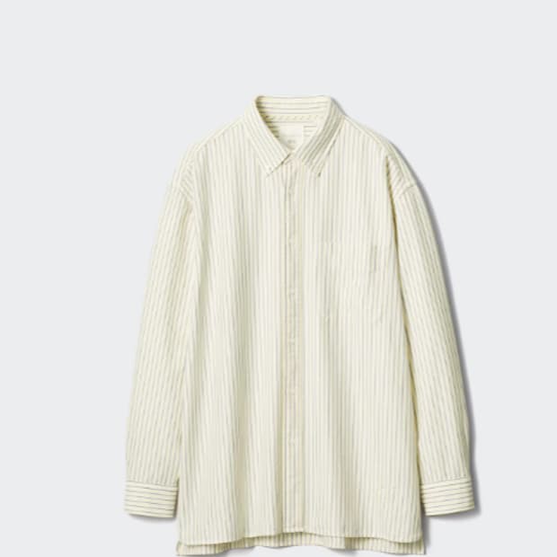 유니클로 JW앤더슨 옥스포드 스프라이트 셔츠 옐로우 M