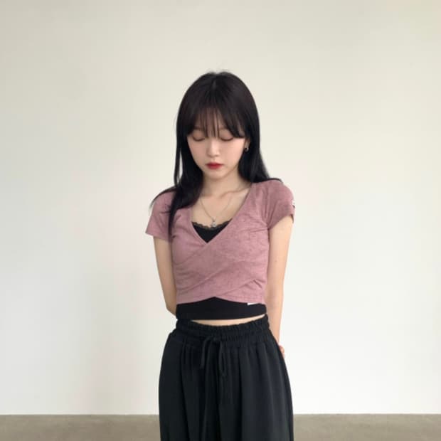 체리퀴리 랩 반팔티 2사이즈 