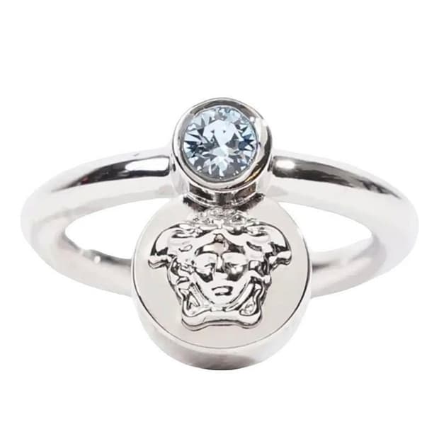 (정품/새상품) 베르사체 여성 실버 사파이어 장식 반지