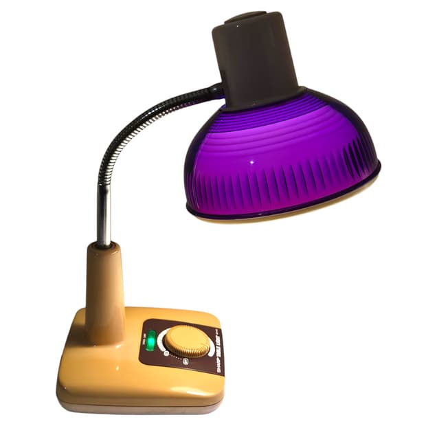 70s 샤프 레트로 퍼플 조광 데스크 램프