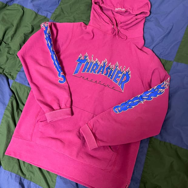 [판매] thrasher X Supreme 후디 L사이즈