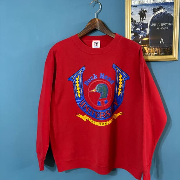 80-90' Duck head USA Sweatshirt. 