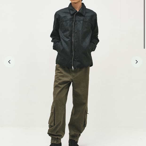 서피스에디션 BUTTON SHIRT JACKET BLACK