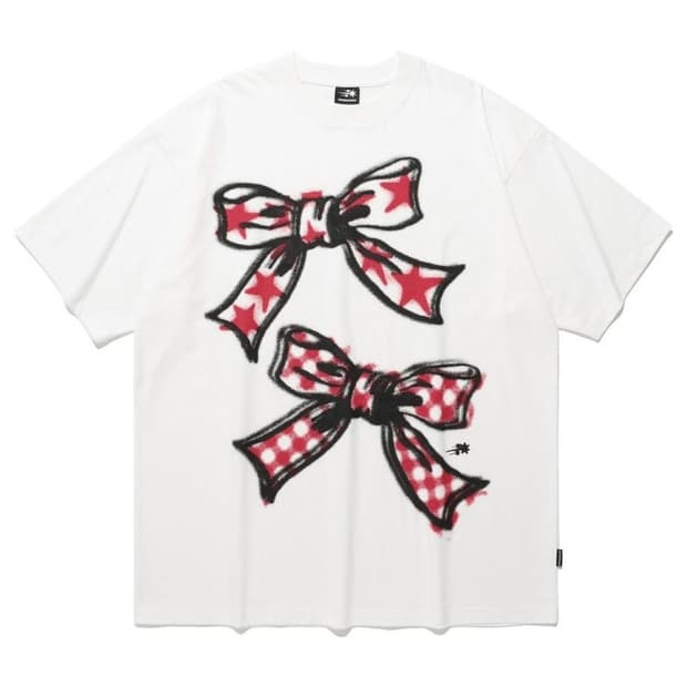 나이스고스트클럽 빅 리본 티셔츠 S