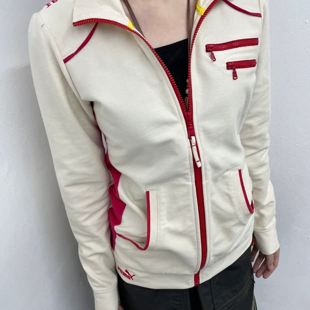 페라리x퓨마 콜라보 로고 트랙집업