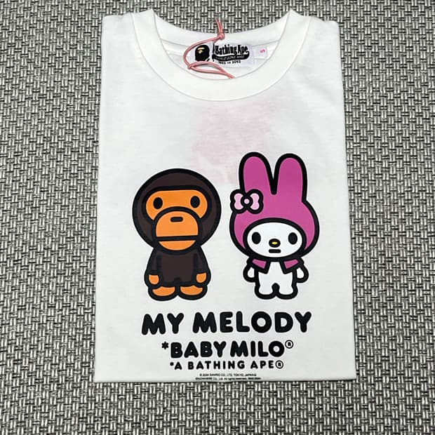 베이프 마이멜로디 여성용s 베이비 마일로 반팔티셔츠