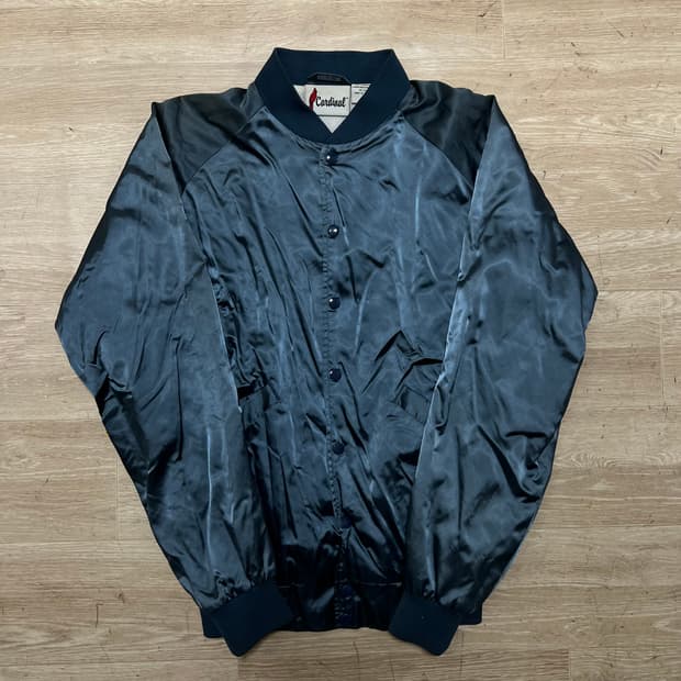 카디널 남성 유광 스냅 보머 스타디움자켓 [코랄 블루] S/90