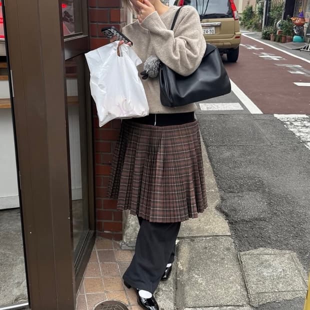 Chopova lowena 초포바 로위나 플리츠 스커트