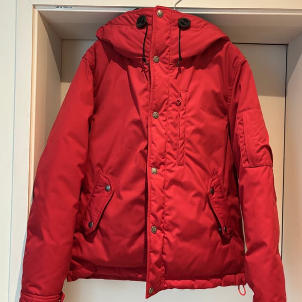 [노스페이스 퍼블라벨] 마운틴 숏 다운파카 레드