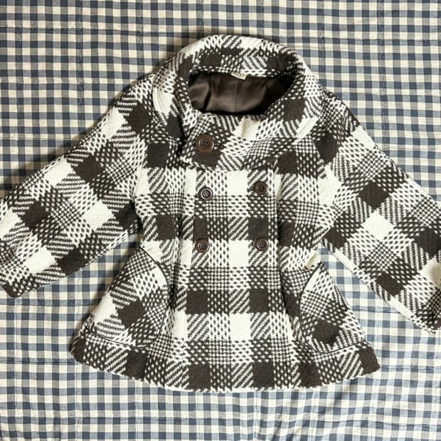 빈티지 고전 정품 엑시즈팜 라떼갸루 코코아색 숏코트