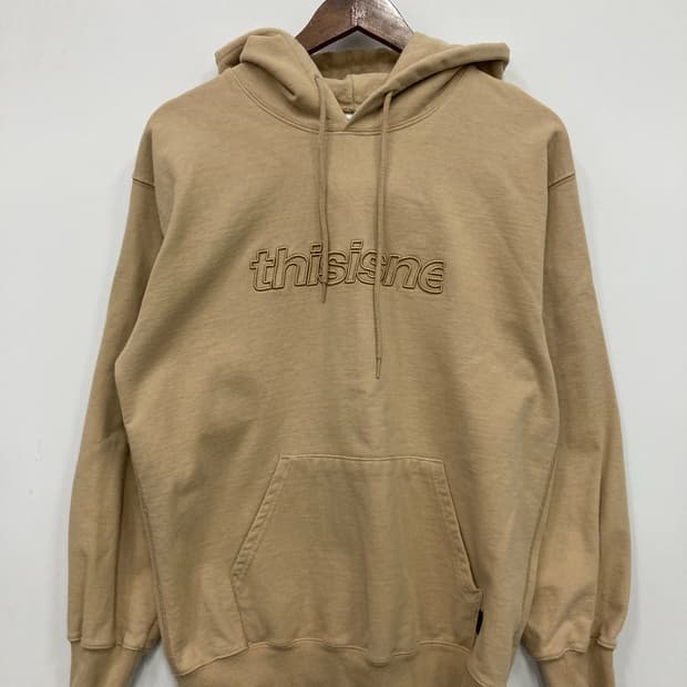 디스이즈네버뎃 베이지 후드티