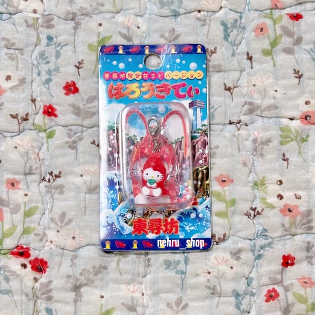 (이체시에눌)2004년도 키티스트랩 도신보 한정 단새우 박스형 키티 키링