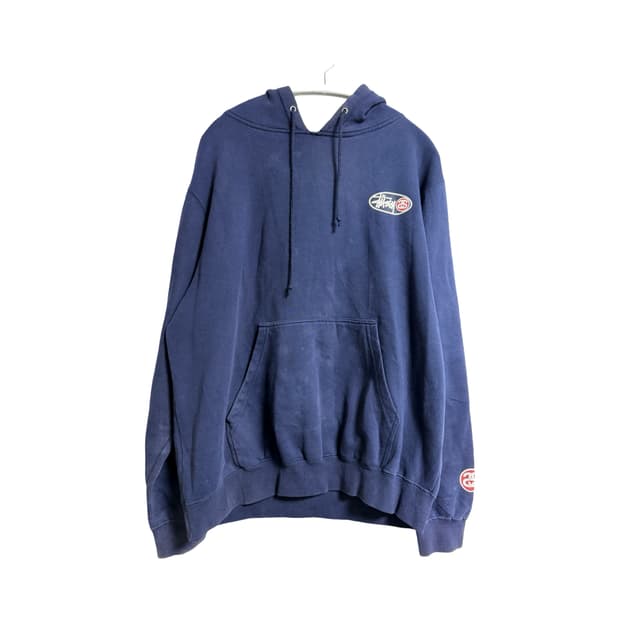 스투시 00s 네이비 후드티