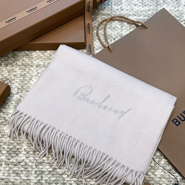 버버리 양면 머플러 램스울 100% 추동 단품
