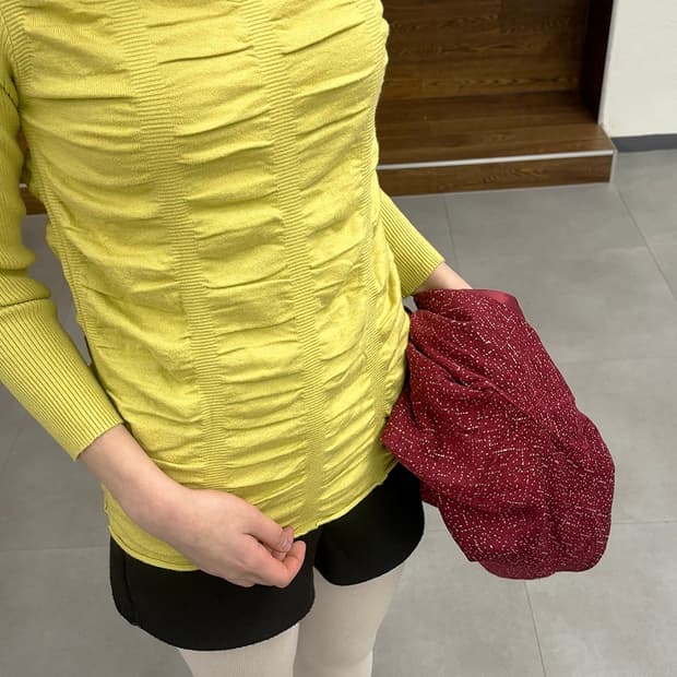 Lemon Shirring Top 레몬 셔링 탑