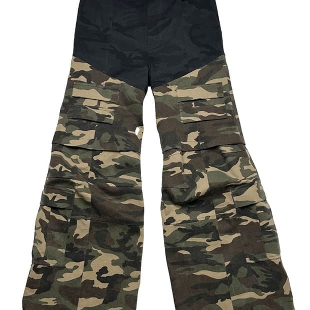 [os] qap two tiered 더블카고 플레어팬츠