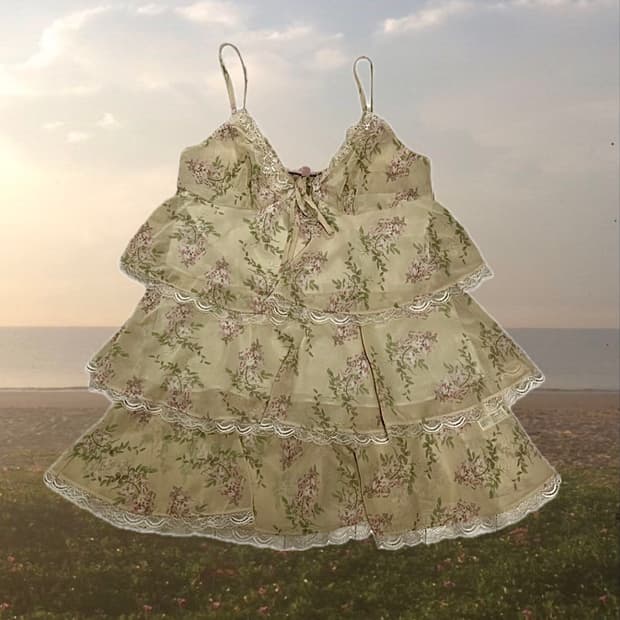 에블린 플라워 미니 원피스