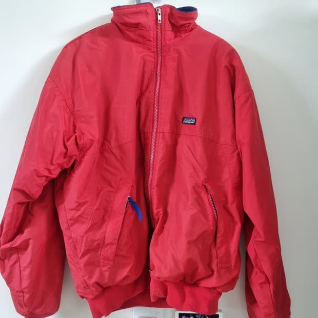 파타고니아 쉘드파카 L usa 레드