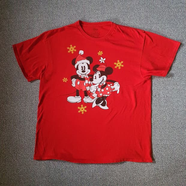 디즈니 크리스마스 미키 마우스 티셔츠 no.46