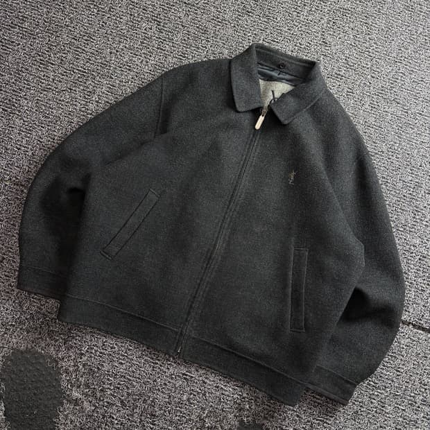 90s YSL 입생로랑 울 해링턴 자켓 3750
