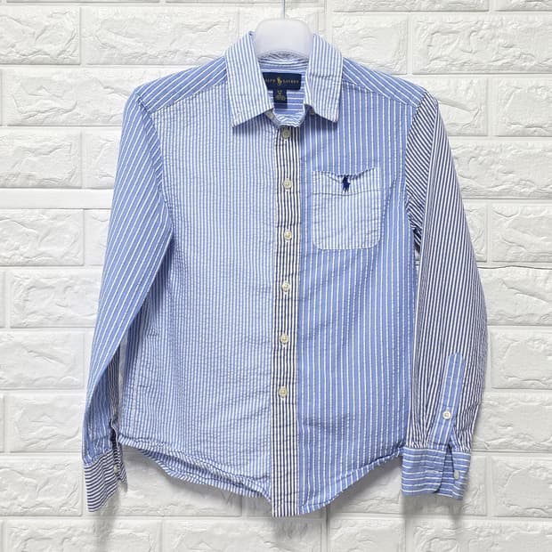 택포) 폴로 랄프로렌 키즈 스트라이프 셔츠 8Y