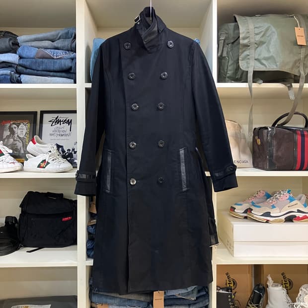 Comme Ca Ism 콤사이즘 블랙 트렌치 코트