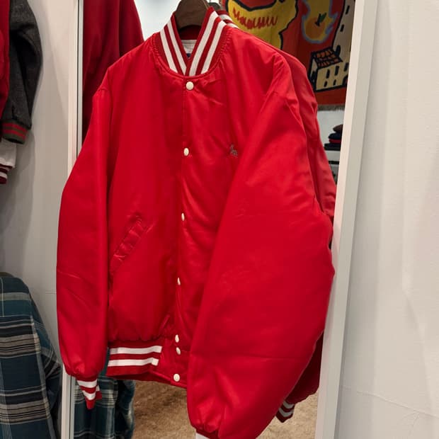 90s Holloway 할로웨이 스타디움 새틴 자켓 (made USA)