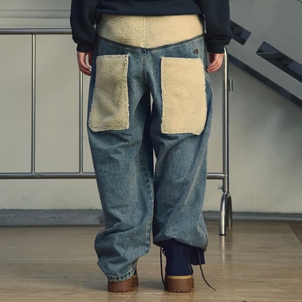 SHERPA BIG POCKET JEANS_BLUE