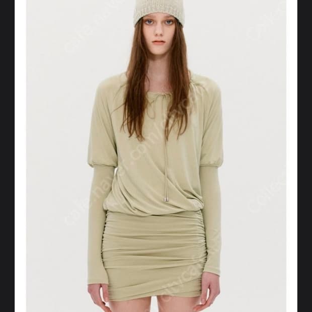 더오픈프로덕트 ruched hem jersey dress