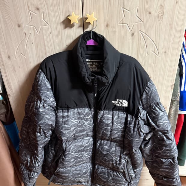 노스페이스 화이트 라벨 노벨티 눕시 다운 자켓 그레이 XL