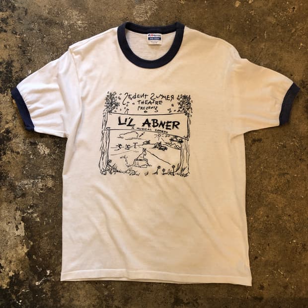 70s~90s Ringer T-shirt-L