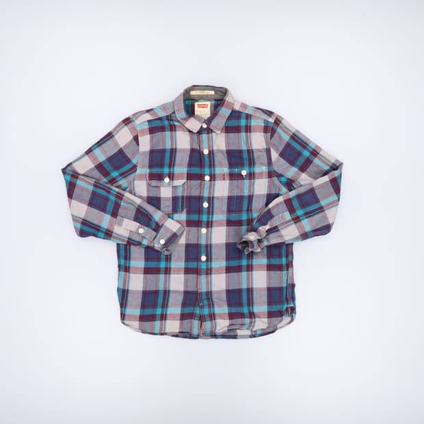 SP 리바이스 여성 체크 셔츠 0123H1