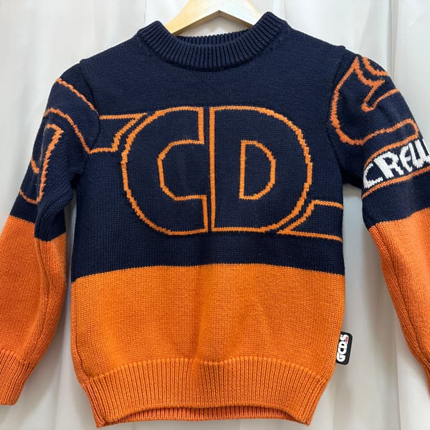 GCDS mini 오렌지네이비 니트