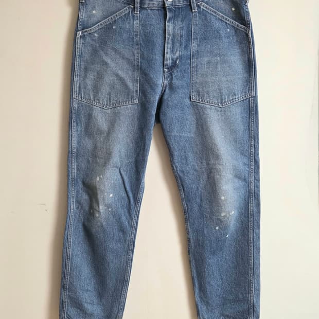 Coen by united arrows 페인트 워싱 워크 데님 L