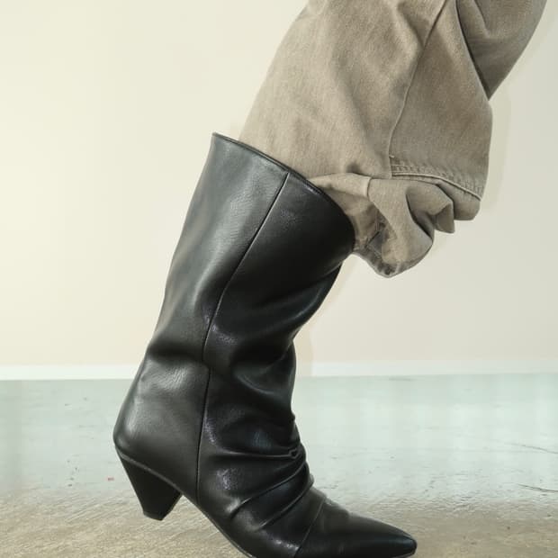 스틸레토 힐 미들부츠