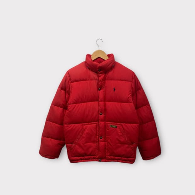 폴로 랄프로렌 레드 덕다운 푸퍼 패딩 14-16