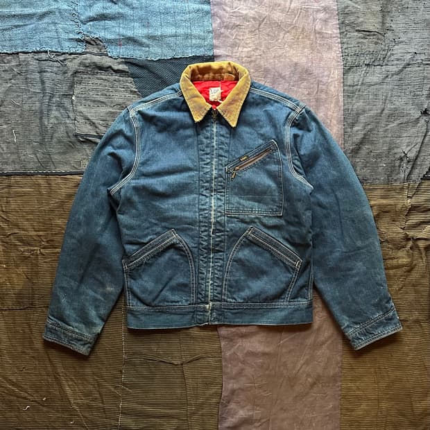 70s USA LEE 빈티지 리 191LB 데님 워크 자켓 rrl