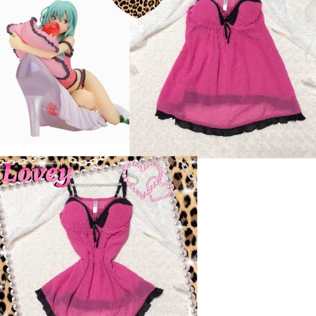 빈티지 로미오와 신데렐라 미쿠st 블랙핑크 캐미솔