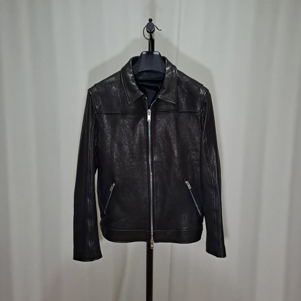 (택포) 느와르라르메스 싱글 양가죽 자켓 46 B493