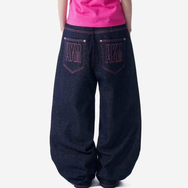 아캄 AAKAM Stitched Denim Pants 데님 팬츠