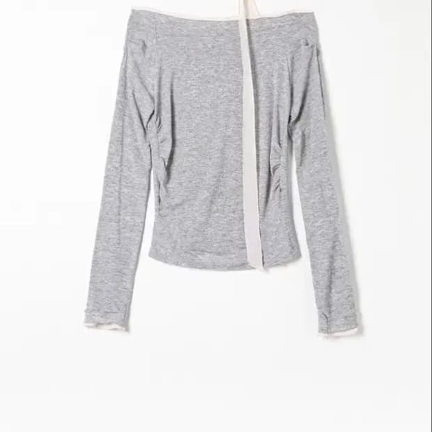 [르베인lebane]Soft Chiffon Tie Top(Melange 