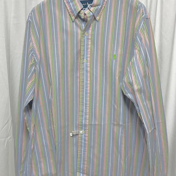 no.163 폴로 랄프로렌 멀티스트라이프 셔츠 L