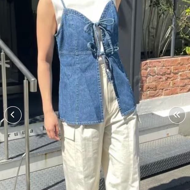 일본 데님 베스트 조끼