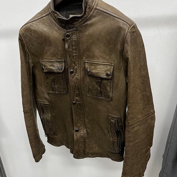 95-100) 시리즈 베지터블 가죽자켓 